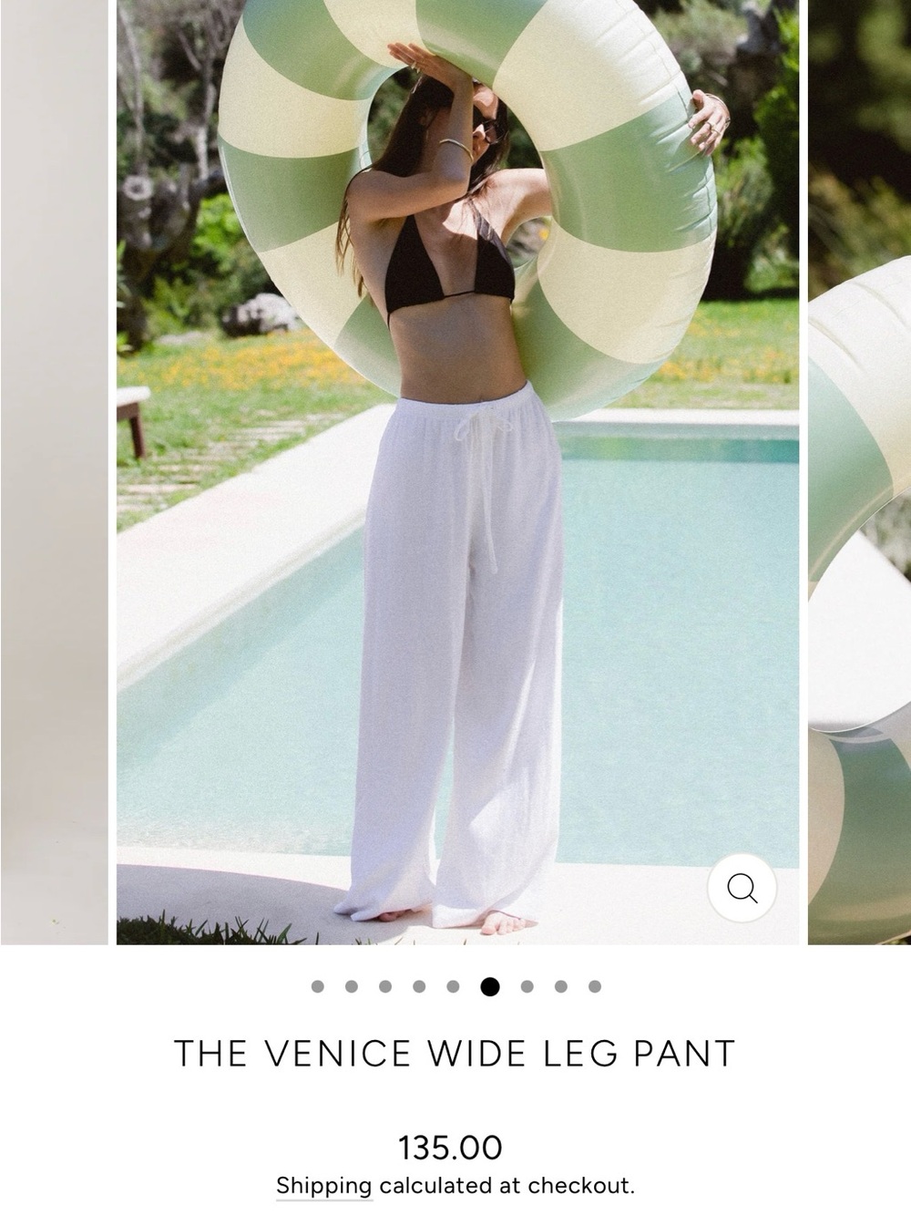 The Venice wide leg pant- Stillwater - White Wide Leg Beach Pants